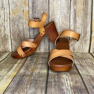 Dunes "Sayer" 3.5 in. Block Heel Boho Sandals Women's Size 11M